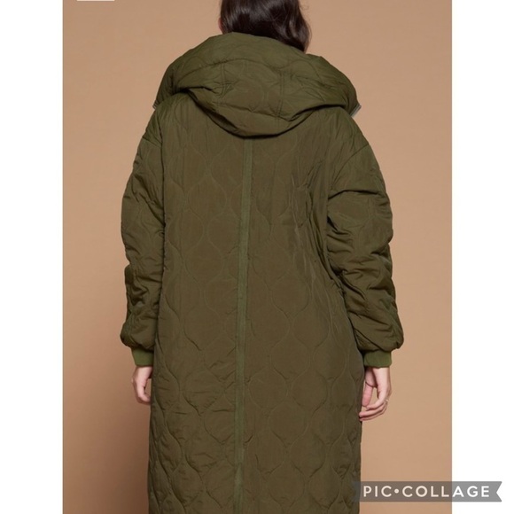 Cute!! Diva Plus Olive Quilted Jacket - Picture 3 of 5